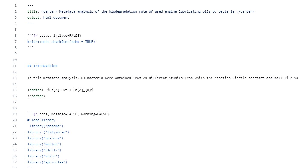 R Metadata Analysis